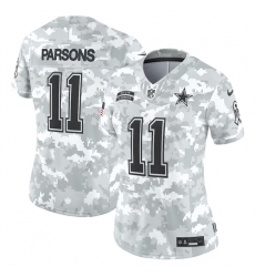 Women's Dallas Cowboys #11 Micah Parsons 2024 F.U.S.E Arctic Camo Salute To Service Limited Stitched Football Jersey(Run Small)