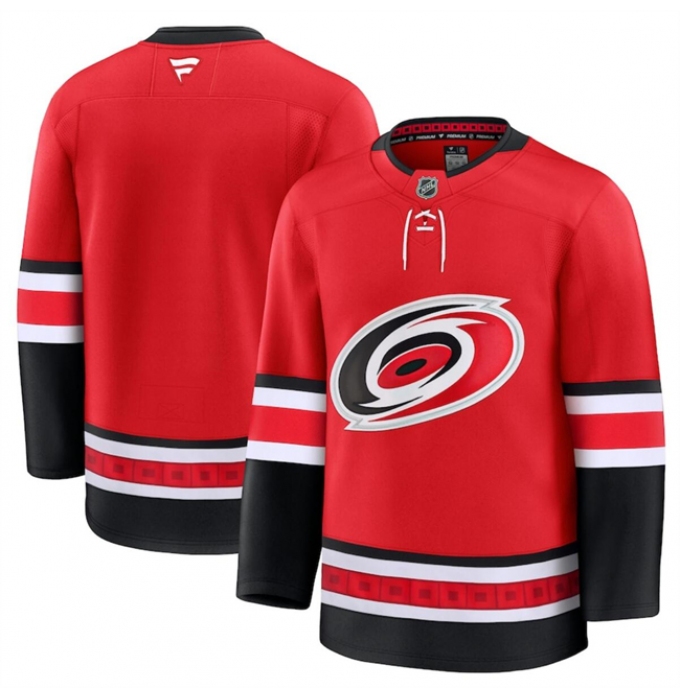 Men's Carolina Hurricanes Blank Red 2024-25 Alternate Stitched Hockey Jersey