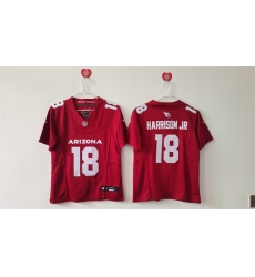 Women's Arizona Cardinals #18 Marvin Harrison Jr Red 2024 F.U.S.E Stitched Jersey(Run Small)