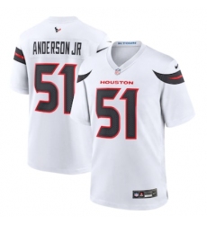 Men's Houston Texans #51 Will Anderson Jr. Nike White Game Jersey