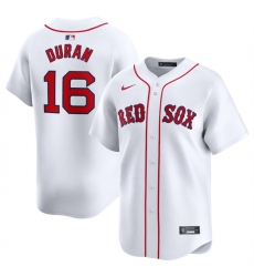 Men's Boston Red Sox #16 Jarren Duran White 2024 Home Limited Stitched Baseball Jersey