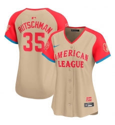 Women's American League #35 Adley Rutschman Cream 2024 All-Star Limited Stitched Baseball Jersey(Run Small)