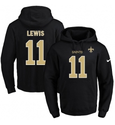 NFL Men's Nike New Orleans Saints #11 Tommylee Lewis Black Name & Number Pullover Hoodie