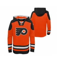 Men's Philadelphia Flyers Blank Orange Ageless Must-Have Lace-Up Pullover Hockey Hoodie
