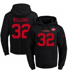 NFL Men's Nike San Francisco 49ers #32 Joe Williams Black Name & Number Pullover Hoodie