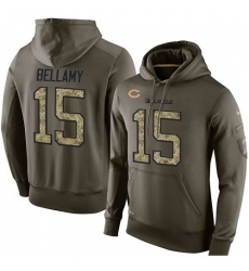 NFL Nike Chicago Bears #15 Josh Bellamy Green Salute To Service Men's Pullover Hoodie