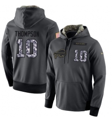 NFL Men's Nike Buffalo Bills #10 Deonte Thompson Stitched Black Anthracite Salute to Service Player Performance Hoodie