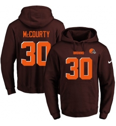 NFL Men's Nike Cleveland Browns #30 Jason McCourty Brown Name & Number Pullover Hoodie