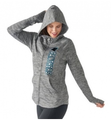 NFL Carolina Panthers G-III 4Her by Carl Banks Women's Recovery Full-Zip Hoodie - Heathered Gray