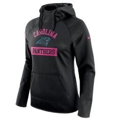 NFL Carolina Panthers Nike Women's Breast Cancer Awareness Circuit Performance Pullover Hoodie - Black