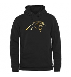 NFL Men's Carolina Panthers Pro Line Black Gold Collection Pullover Hoodie