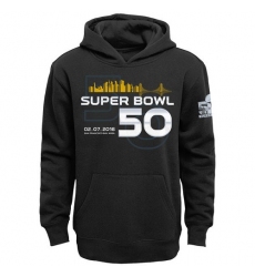 NFL Men's Carolina Panthers Super Bowl 50 Bridge Pullover Hoodie - Black