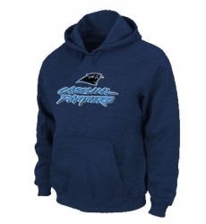 NFL Men's Nike Carolina Panthers Authentic Logo Pullover Hoodie - Blue