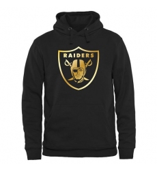 NFL Men's Oakland Raiders Pro Line Black Gold Collection Pullover Hoodie