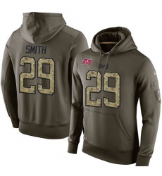 NFL Nike Tampa Bay Buccaneers #29 Ryan Smith Green Salute To Service Men's Pullover Hoodie