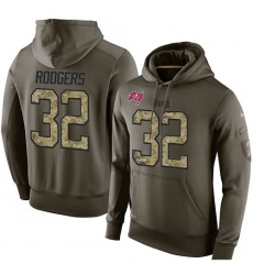 NFL Nike Tampa Bay Buccaneers #32 Jacquizz Rodgers Green Salute To Service Men's Pullover Hoodie