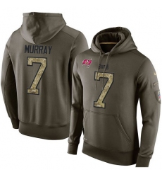 NFL Nike Tampa Bay Buccaneers #7 Patrick Murray Green Salute To Service Men's Pullover Hoodie