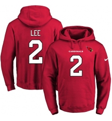 NFL Men's Nike Arizona Cardinals #2 Andy Lee Red Name & Number Pullover Hoodie