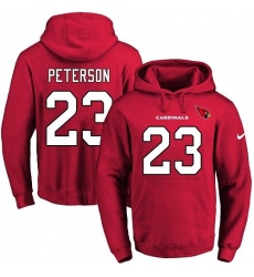 NFL Men's Nike Arizona Cardinals #23 Adrian Peterson Red Name & Number Pullover Hoodie