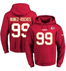 NFL Men's Nike Kansas City Chiefs #99 Rakeem Nunez-Roches Red Name & Number Pullover Hoodie