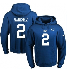 NFL Men's Nike Indianapolis Colts #2 Rigoberto Sanchez Royal Blue Name & Number Pullover Hoodie