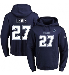 NFL Men's Nike Dallas Cowboys #27 Jourdan Lewis Navy Blue Name & Number Pullover Hoodie