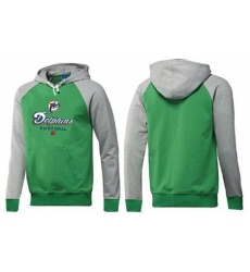 NFL Men's Nike Miami Dolphins Critical Victory Pullover Hoodie - Green/Grey