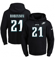 NFL Men's Nike Philadelphia Eagles #21 Patrick Robinson Black Name & Number Pullover Hoodie
