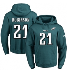 NFL Men's Nike Philadelphia Eagles #21 Patrick Robinson Green Name & Number Pullover Hoodie