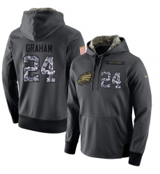 NFL Men's Nike Philadelphia Eagles #24 Corey Graham Stitched Black Anthracite Salute to Service Player Performance Hoodie