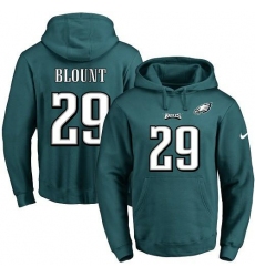 NFL Men's Nike Philadelphia Eagles #29 LeGarrette Blount Green Name & Number Pullover Hoodie