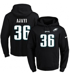 NFL Men's Nike Philadelphia Eagles #36 Jay Ajayi Black Name & Number Pullover Hoodie