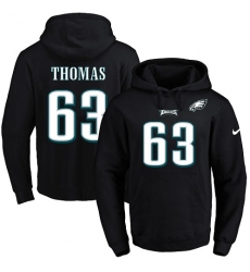 NFL Men's Nike Philadelphia Eagles #63 Dallas Thomas Black Name & Number Pullover Hoodie