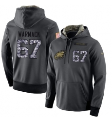 NFL Men's Nike Philadelphia Eagles #67 Chance Warmack Stitched Black Anthracite Salute to Service Player Performance Hoodie