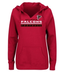 NFL Atlanta Falcons Majestic Women's Self-Determination Pullover Hoodie - Red