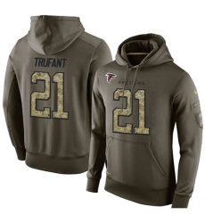 NFL Nike Atlanta Falcons #21 Desmond Trufant Green Salute To Service Men's Pullover Hoodie