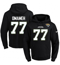 NFL Men's Nike Jacksonville Jaguars #77 Patrick Omameh Black Name & Number Pullover Hoodie