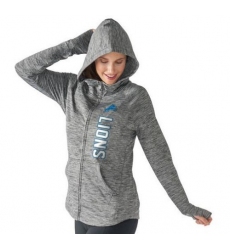 NFL Detroit Lions G-III 4Her by Carl Banks Women's Recovery Full-Zip Hoodie - Heathered Gray