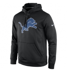 NFL Men's Detroit Lions Nike Black Practice Performance Pullover Hoodie