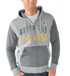 NFL Green Bay Packers G-III Sports by Carl Banks Safety Tri-Blend Full-Zip Hoodie - Heathered Gray