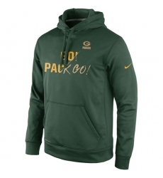 NFL Green Bay Packers Nike Gold Collection KO Pullover Performance Hoodie - Green