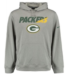 NFL Men's Green Bay Packers Nike Gray Kick Off Staff Performance Pullover Hoodie