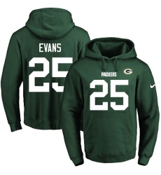 NFL Men's Nike Green Bay Packers #25 Marwin Evans Green Name & Number Pullover Hoodie