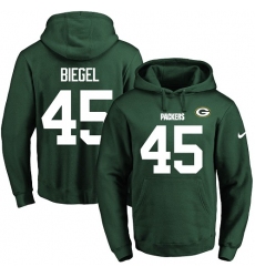 NFL Men's Nike Green Bay Packers #45 Vince Biegel Green Name & Number Pullover Hoodie