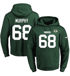 NFL Men's Nike Green Bay Packers #68 Kyle Murphy Green Name & Number Pullover Hoodie