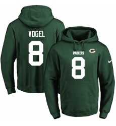 NFL Men's Nike Green Bay Packers #8 Justin Vogel Green Name & Number Pullover Hoodie