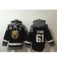 Men's Vegas Golden Knights #61 Mark Stone Black Ageless Must-Have Lace-Up Pullover Hoodie