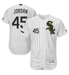 Men's Majestic Chicago White Sox #45 Michael Jordan White Flexbase Authentic Collection Memorial Day MLB Jersey