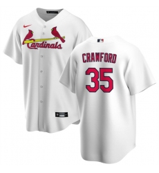 Men's St. Louis Cardinals #35 Brandon Crawford White Cool Base Stitched Baseball Jersey