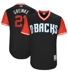 Men's Majestic Arizona Diamondbacks #21 Zack Greinke 